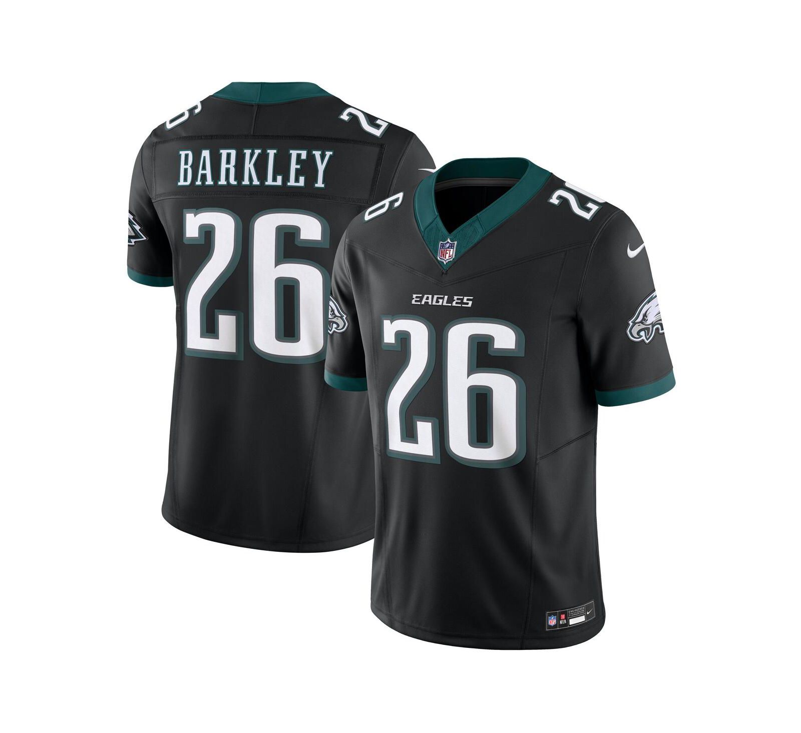 Мужская джерси Nike Saquon Barkley Black Philadelphia Eagles Vapor F.U.S.E. Limited