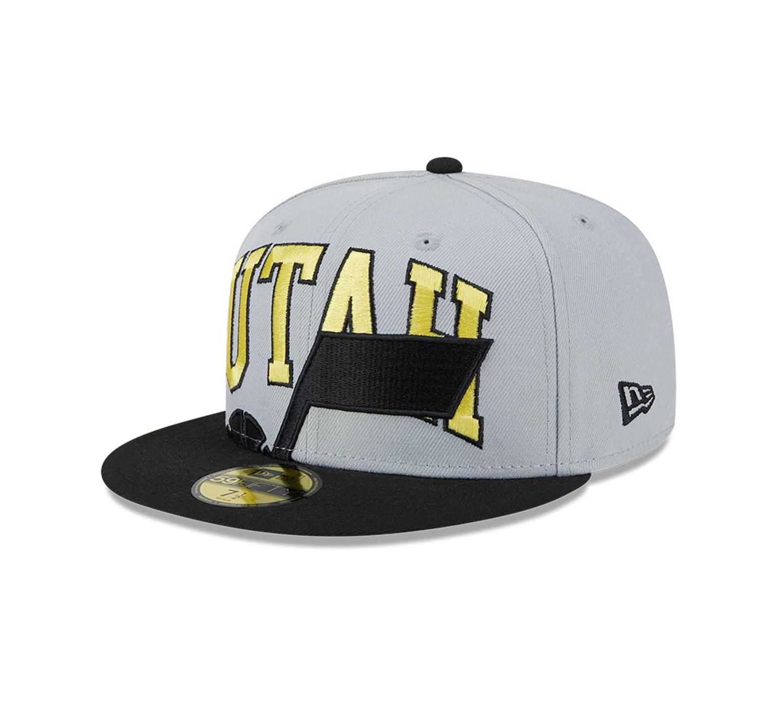 New Era Men's Gray/Black Utah Jazz Tip-Off Two-Tone 59FIFTY Fitted Hat