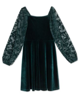 Детское платье Speechless 7-16 Knee Length Long-Sleeve Square Neck