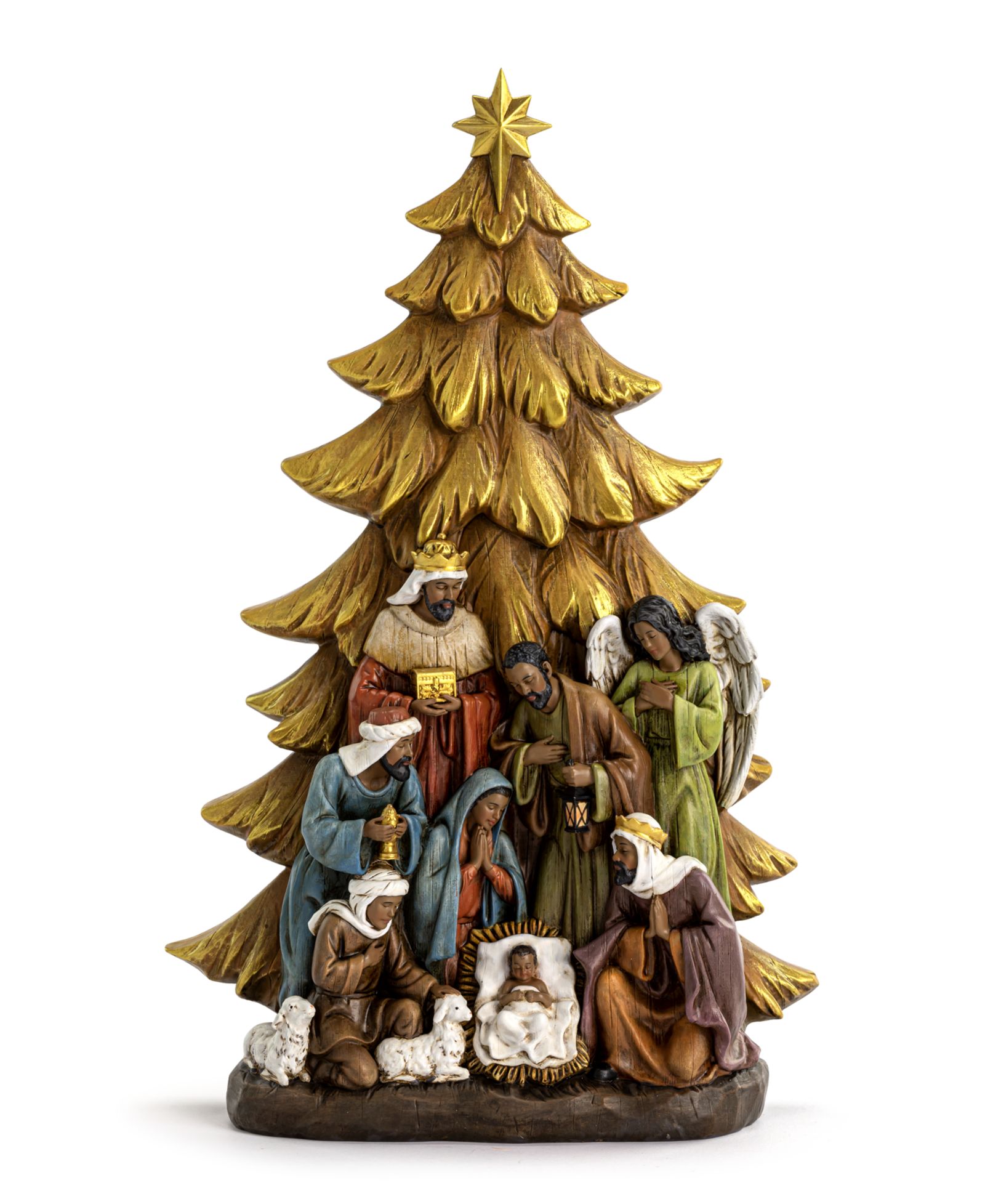 Настольная сцена Napco African American Nativity Scene 12.25"