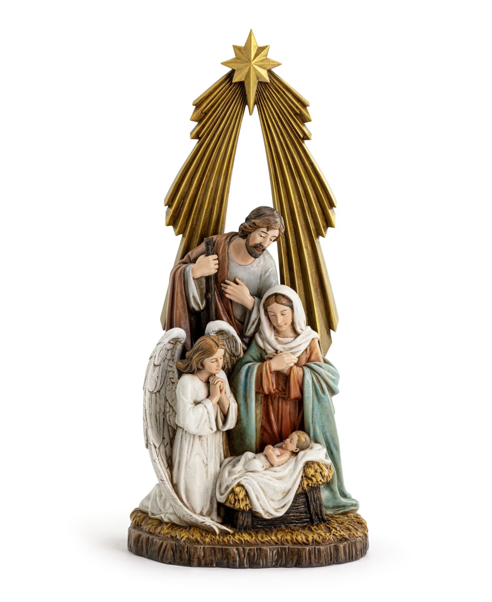 Napco Guardian Angel с Святым Семейством, 12"