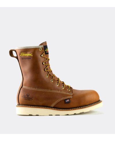 Рабочие ботинки Thorogood American Heritage Waterproof 8" Tobacco Safety Toe для мужчин