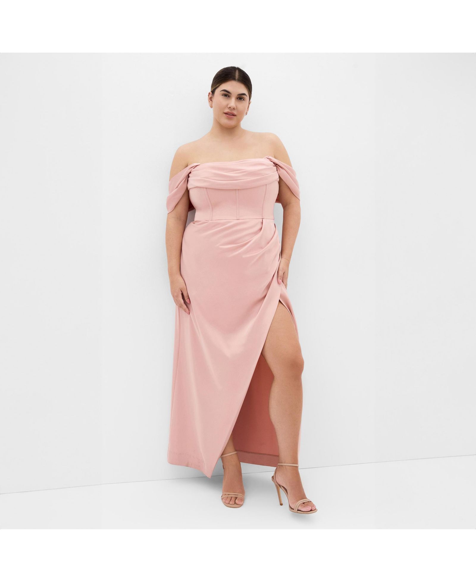 Платье макси Plus Size CITY CHIC Forbidden Love