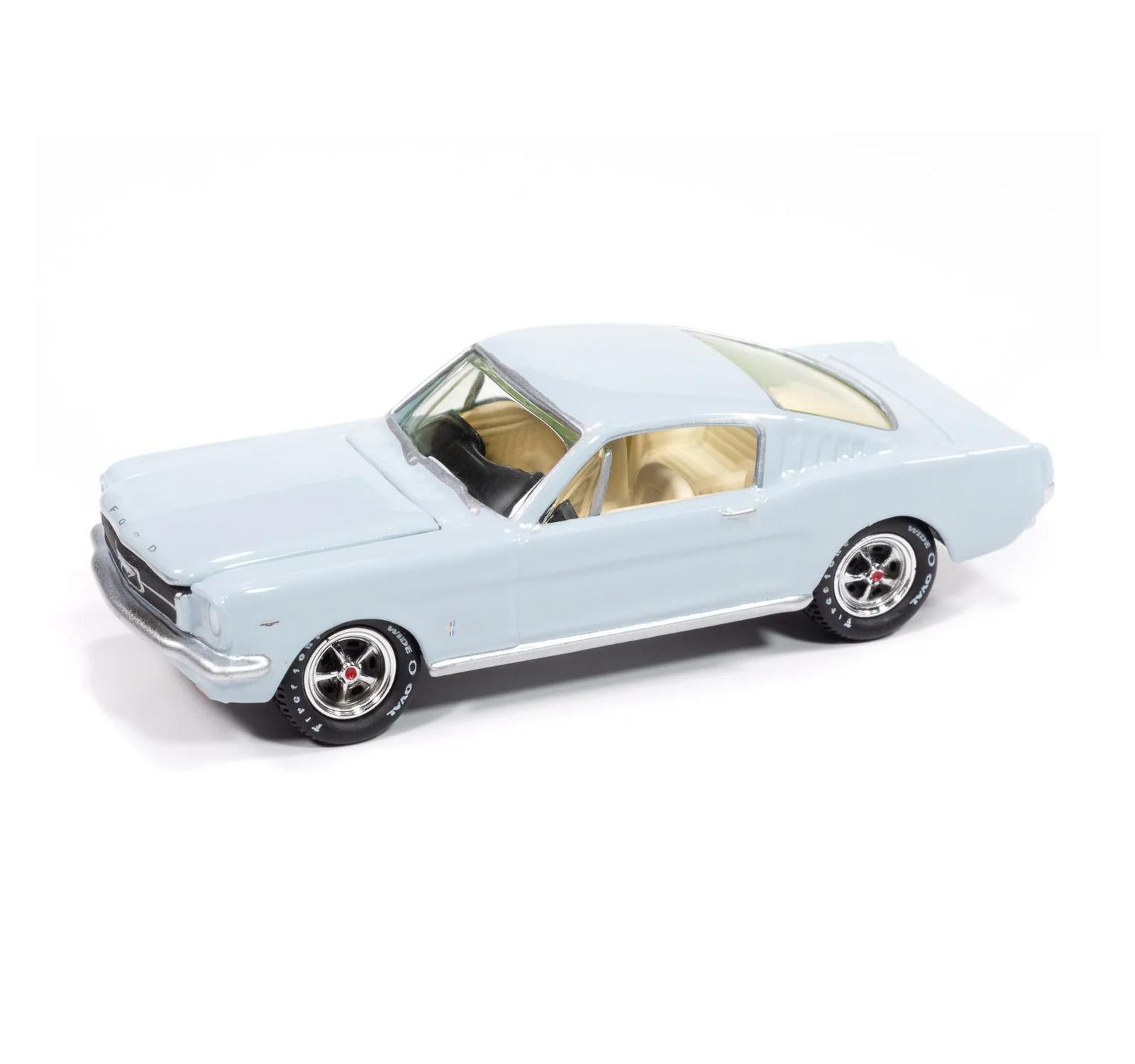Коллекционная металлическая модель автомобиля Johnny Lightning 1965 Ford Mustang Fastback серии 16, масштаб 1/64, жестяная серия