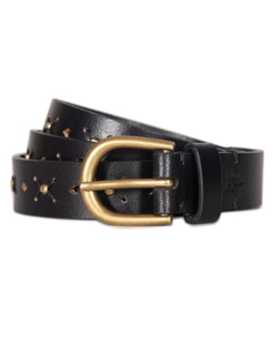 Frye Women's Beaded Perf Belt