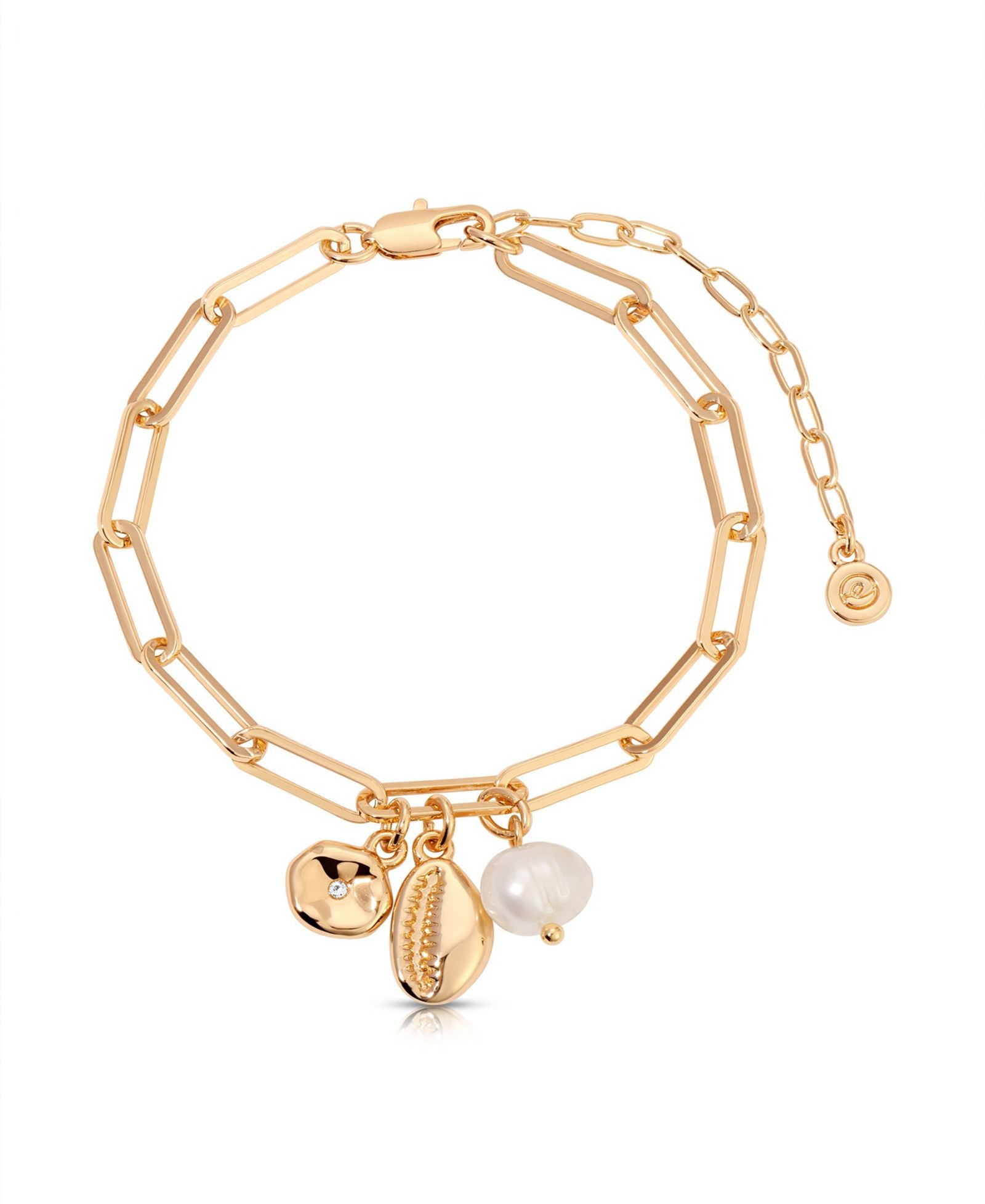 ETTIKA Golden Shore Charm Bracelet