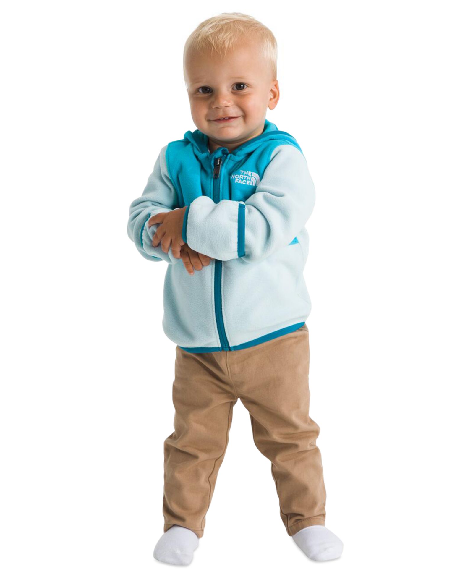 The North Face худи Glacier с полной молнией для детей