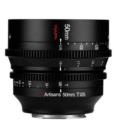 7artisans кинообъектив 50mm T1.05 Vision для Canon RF, черный
