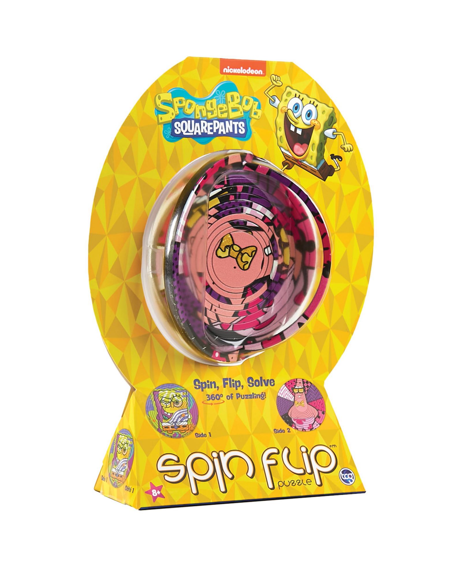 Spinflip Spin Flip SpongeBob & Patrick Двусторонний пазл 12 колец, возраст 8+