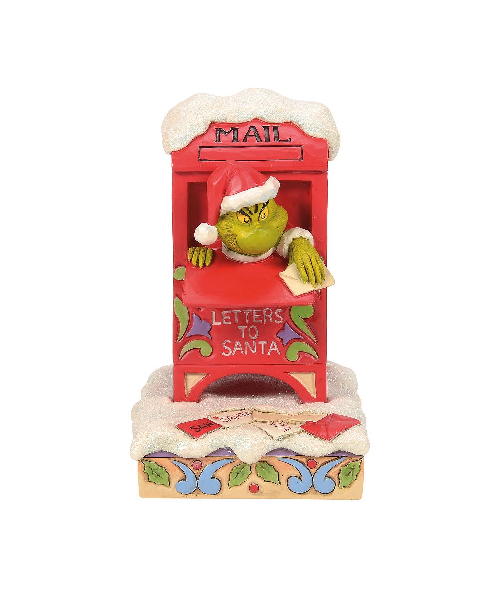 Фигурка Jim Shore Grinch в почтовом ящике