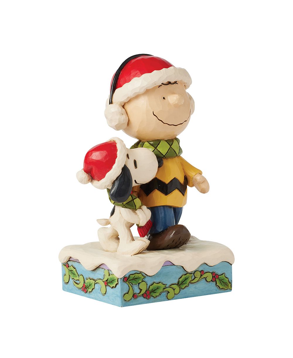 Фигурка Jim Shore Charlie and Snoopy в шарфе