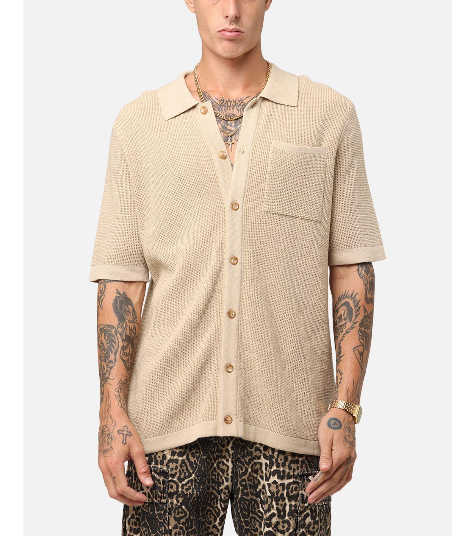 Мужская рубашка XXIII Men's Zyair Knit Rib Button Up