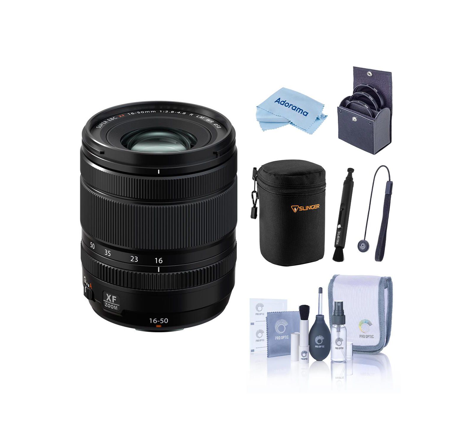 Fujifilm XF 16-50mm f/2.8-4.8 R LM WR Lens, Bundle with Included Value