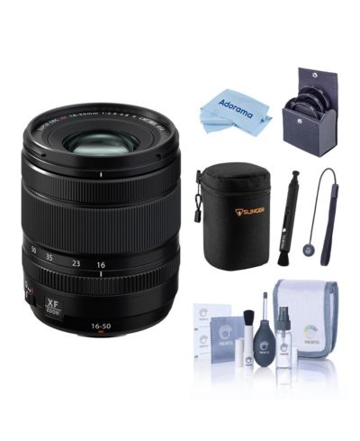 Fujifilm XF 16-50mm f/2.8-4.8 R LM WR Lens, Bundle with Included Value