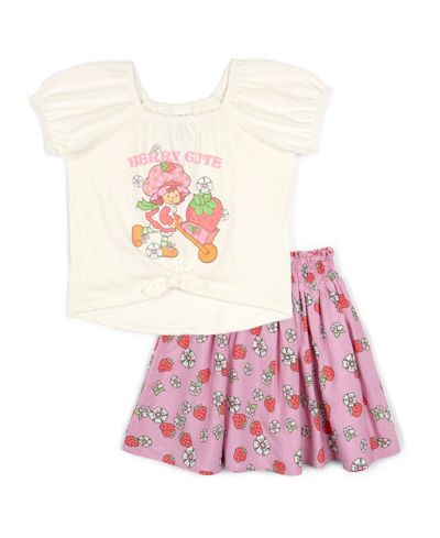 Комплект из футболки и юбки Strawberry Shortcake для девочек