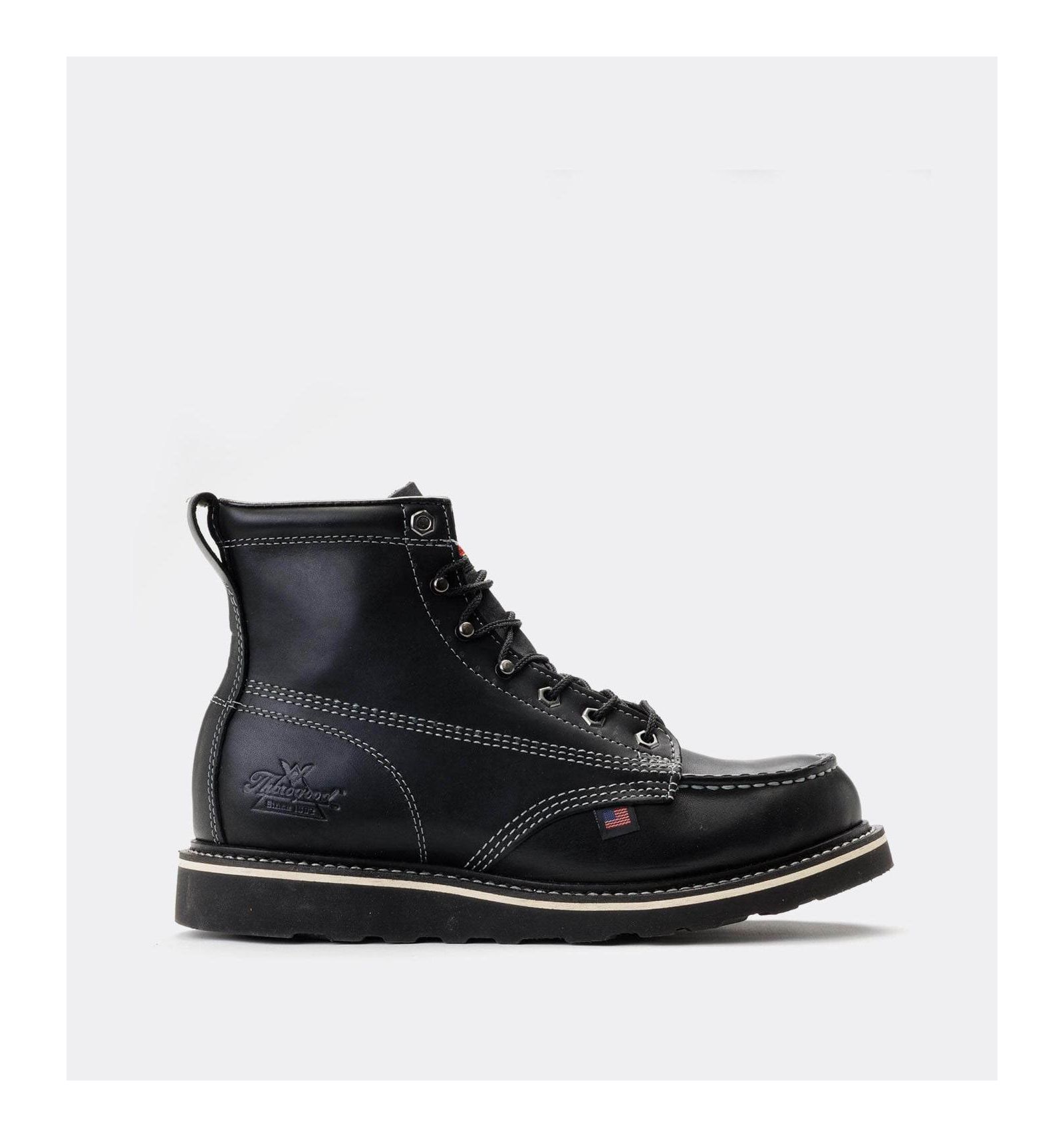 Мужские рабочие ботинки Thorogood American Heritage Midnight 6" Black Moc Toe