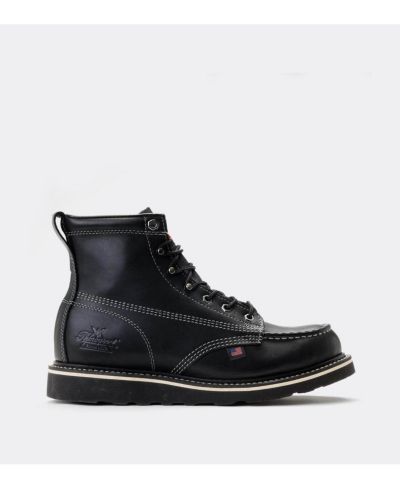 Мужские рабочие ботинки Thorogood American Heritage Midnight 6" Black Moc Toe