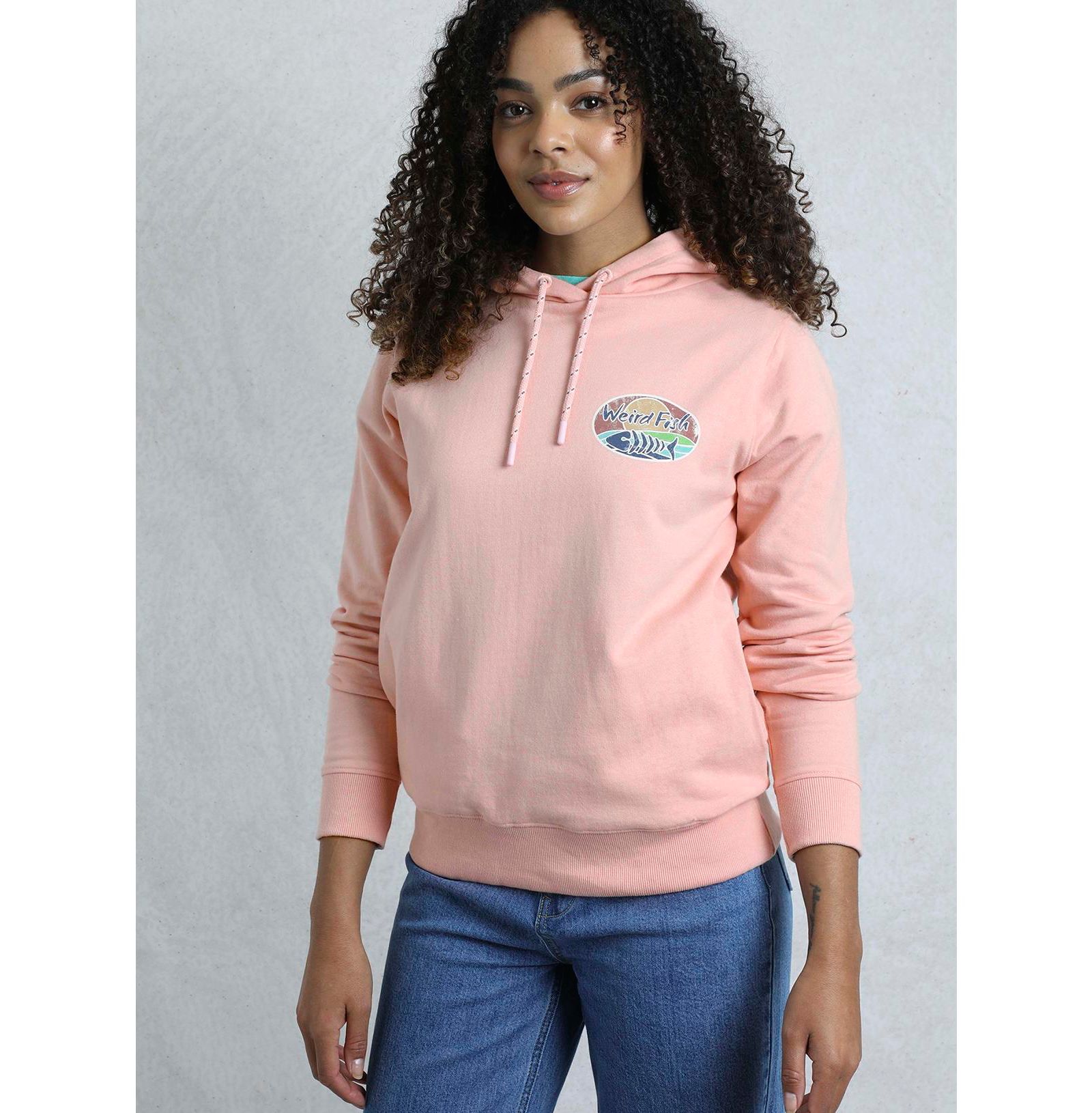 Weird Fish Women's Back Print Popover Hoodie