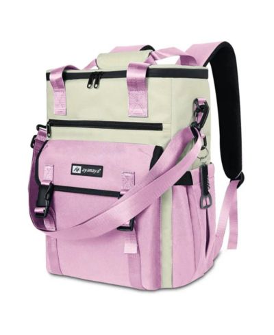 Ayamaya ChillBelle Backpack Cooler for Women Lightweight Insulated Tote with Dual Straps, Waterproof Liner, Wine Bottle Pockets, Leak-Resistant Zipper