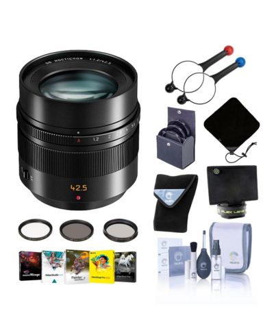 Panasonic LUMIX G Leica DG Nocticron 42,5 мм f/1,2 асферический объектив для MFT, комплект с фильтром Vivitar 67 мм, ProOptic 7 мм, сдвижком объектива