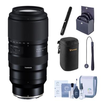 Объектив Tamron 50-400mm f/4.5-6.3 Di III VC VXD для Nikon Z с комплектом фильтров, чехлом и средствами для чистки