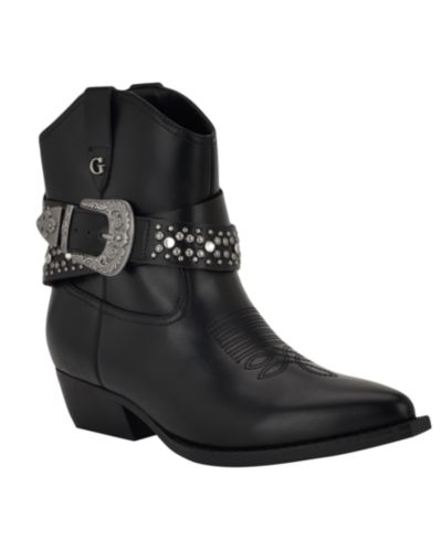 Ботильоны GUESS Women's Lansly Embellished Buckle Western