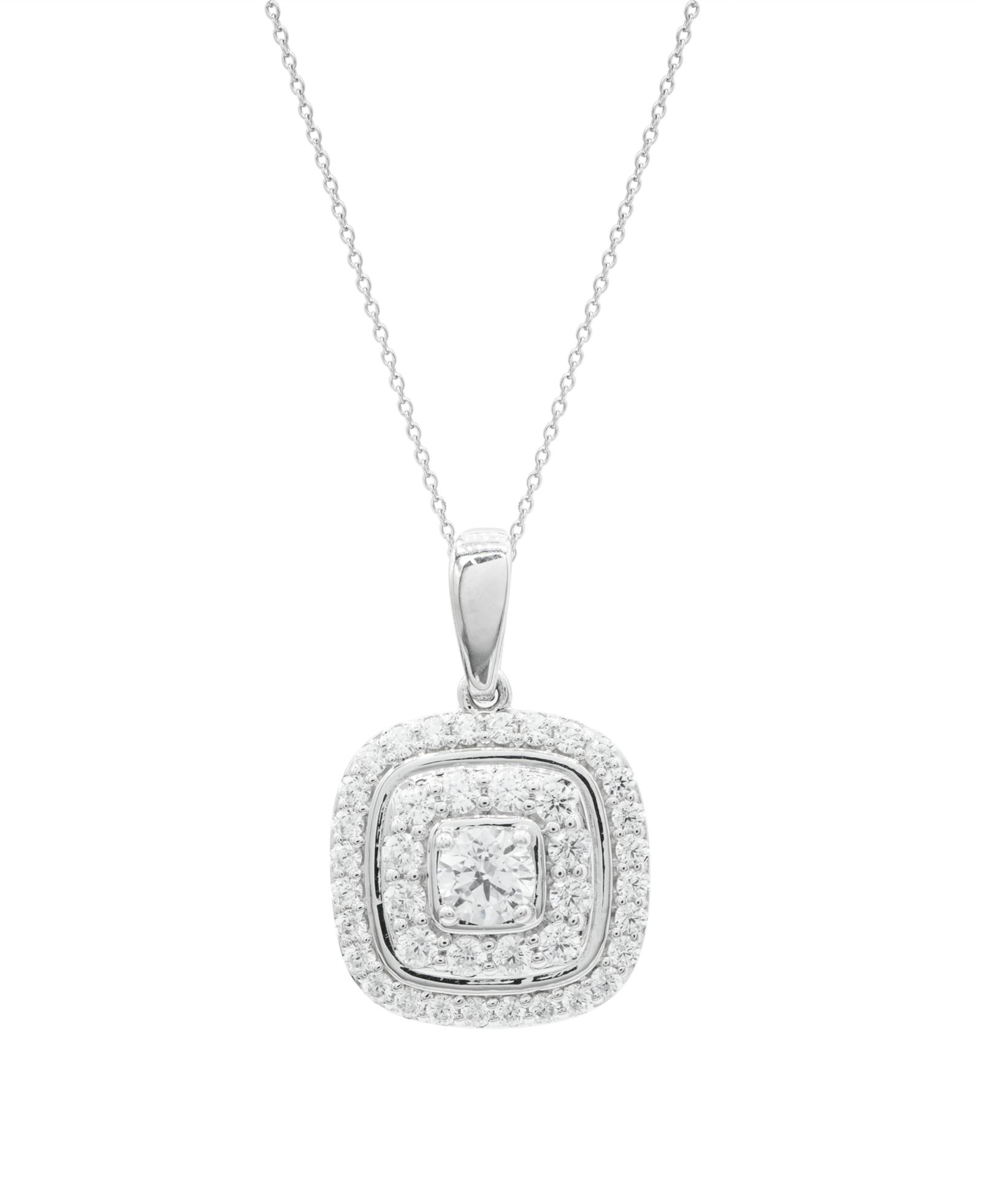 Подвеска-кулон Wrapped in Love™ Diamond 1 ct. t.w. в 14k White Gold 18" + 2" extender