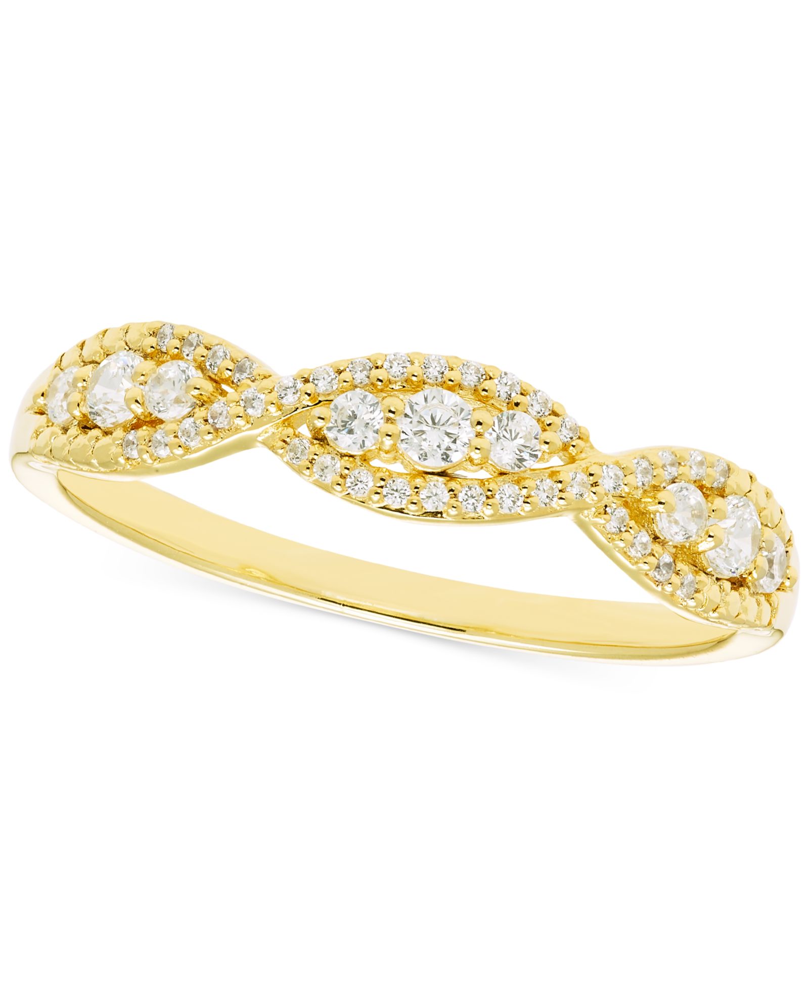 Бриллиантовое кольцо Infinity Band (1/4 ct. t.w.) в 14k Gold