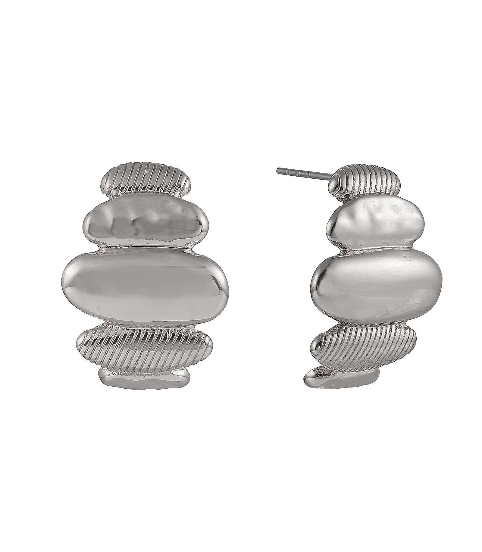 Серьги Laundry by Shelli Segal Tone Polished and Textured Drop Earrings