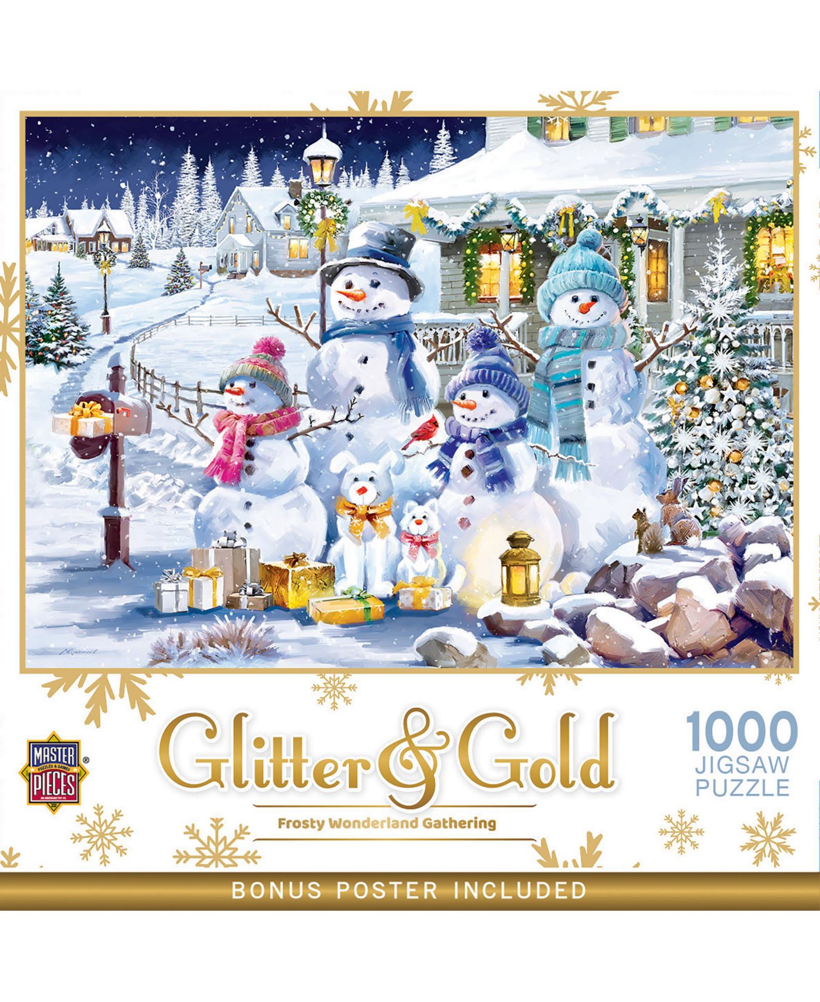 Пазл Glitter & Gold - Frosty Wonderland, 1000 Piece