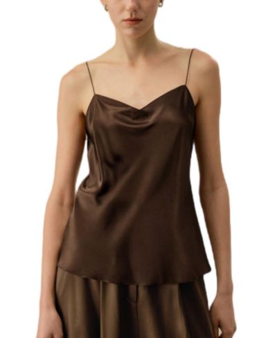 LILYSILK Женский шелковый топ Cami Chic Minimal