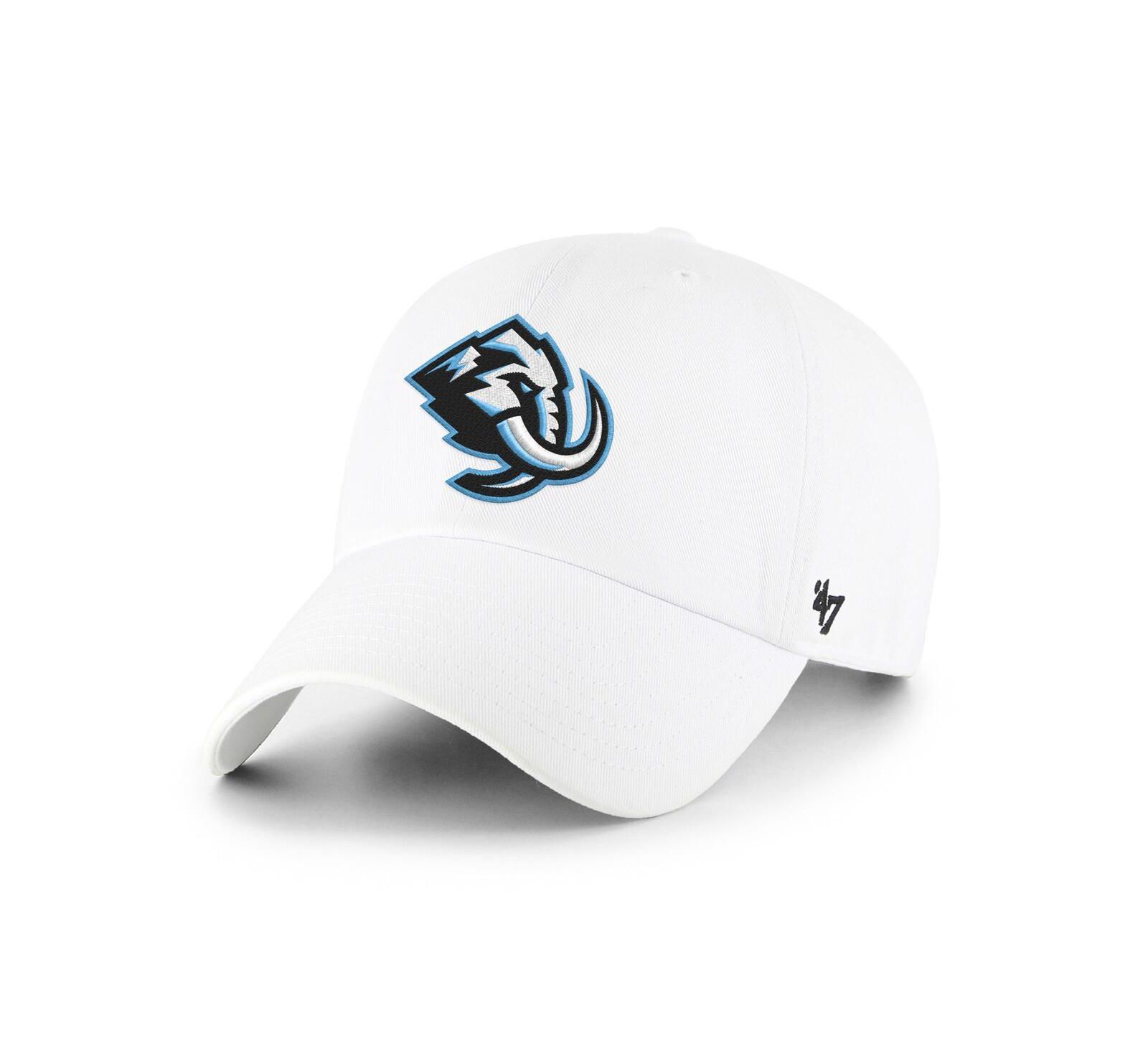 Кепка регулируемая Men's White Utah Mammoth Clean Up от '47 Brand