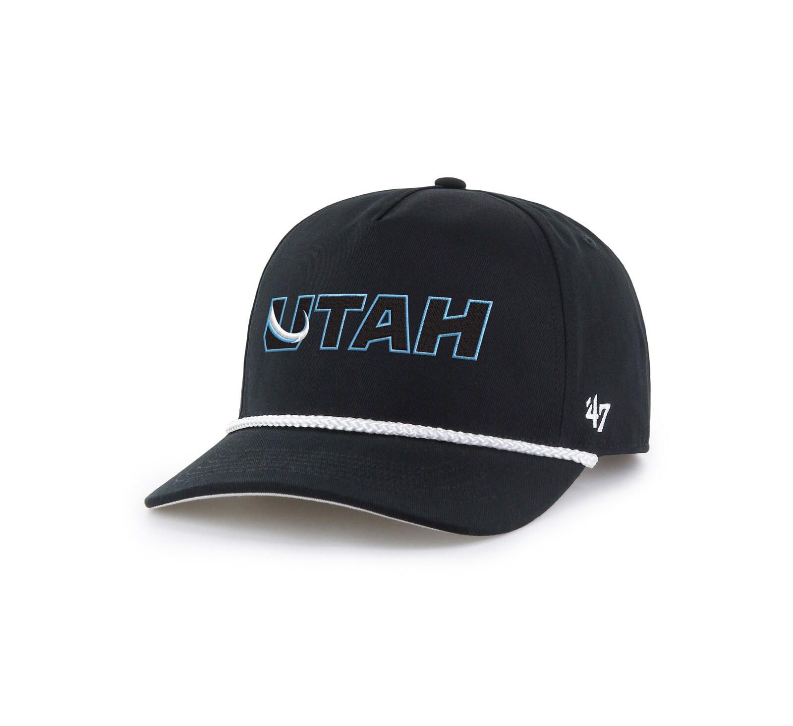 Мужская регулируемая кепка '47 Brand Utah Mammoth Black с веревочным ремешком