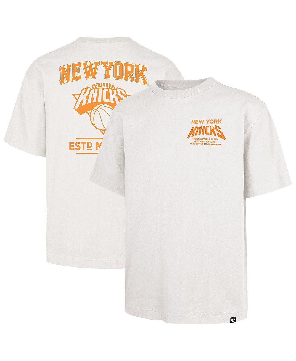 '47 Brand Men's Cream New York Knicks Foundation T-Shirt
