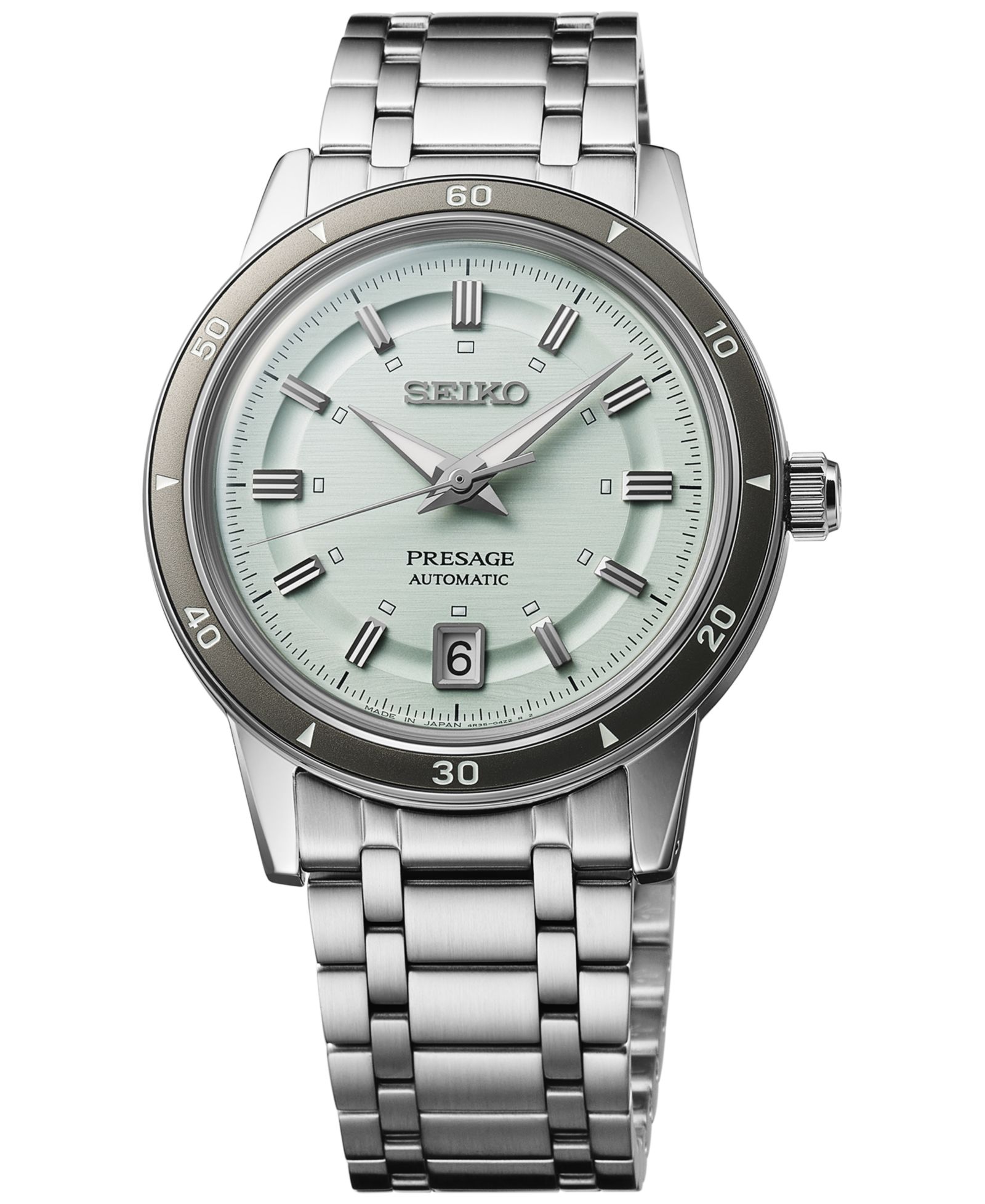 Seiko Мужские автоматические часы Presage Style 60s Stainless Steel 40mm