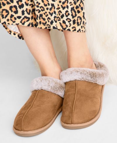 State of Day Женские тапочки-клоги с воротником из faux-fur