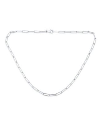 Bling Jewelry ожерелье-цепочка Paperclip из стерлингового серебра