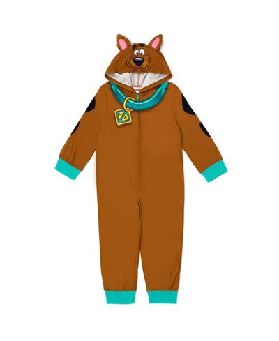 Scooby Doo Детский флисовый пижамный комбинезон с молнией