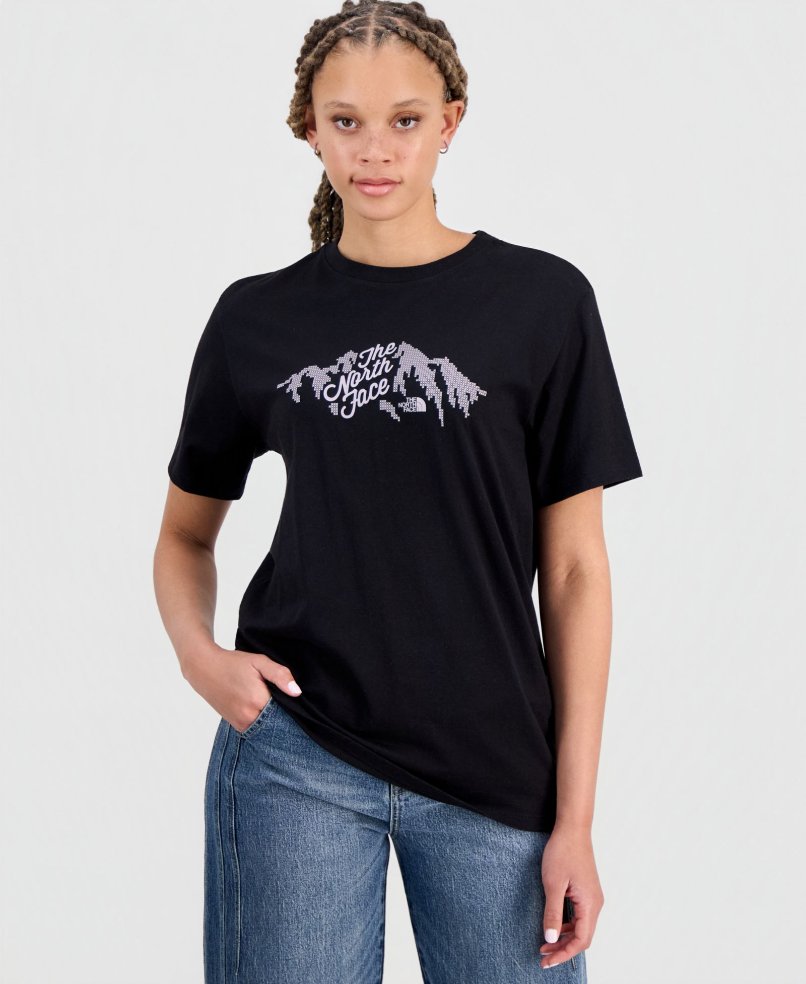 The North Face Women's Evolution Sparkle Short Sleeve Graphic Cotton T-Shirt