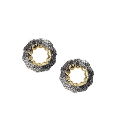 SOHI Silver The Jingle Stud Earrings