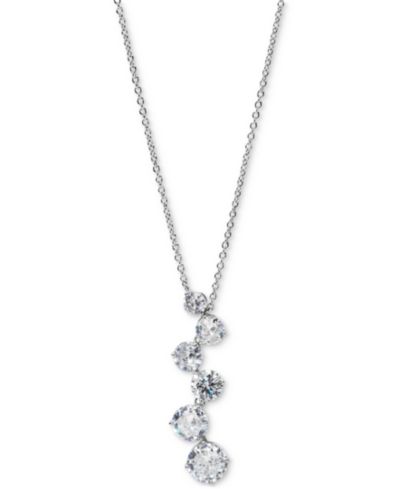 Eliot Danori Cubic Zirconia Pendant Necklace, 16" + 2" extender
