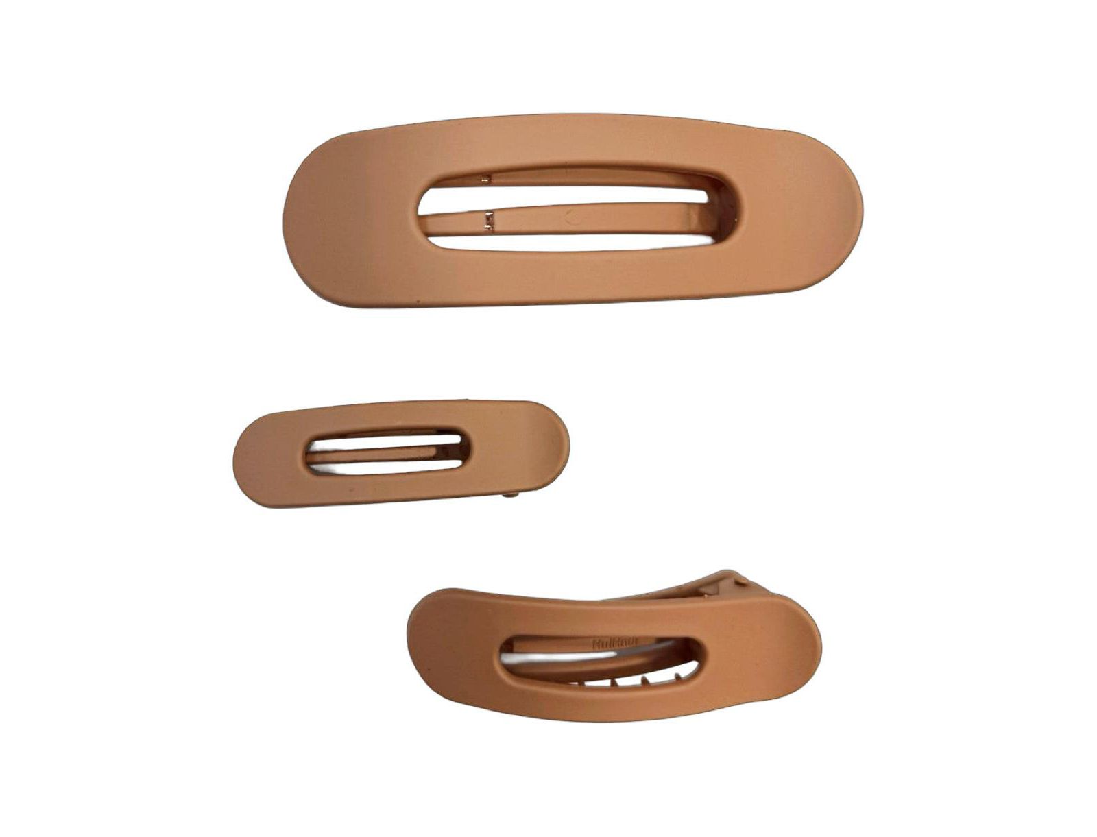Headbands of Hope Mixed Size Flat Lay Clip Set - Camel