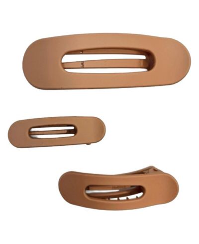 Headbands of Hope Mixed Size Flat Lay Clip Set - Camel