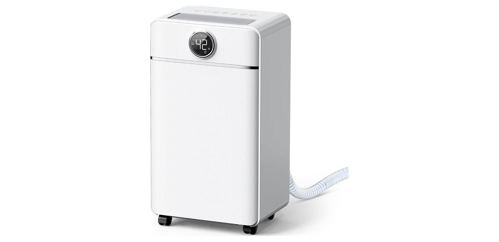HEATDAZ Dehumidifier for Bedroom, Dehumidifier for Basement up to 1800 sqft, 3 Operation Modes, 24H Timer, White
