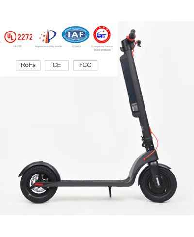 Urbanmax X8 Folding Electric Scooter - 10-Inch Tires, 350W Motor, 32 km/h Speed, 35-45 km Range, Triple Braking System, LED Lights, Waterproof, Portable