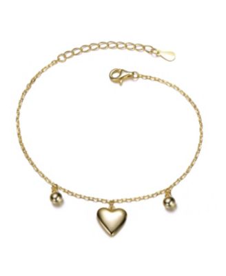 Браслет с подвесками Plated Heart and Bead Charm