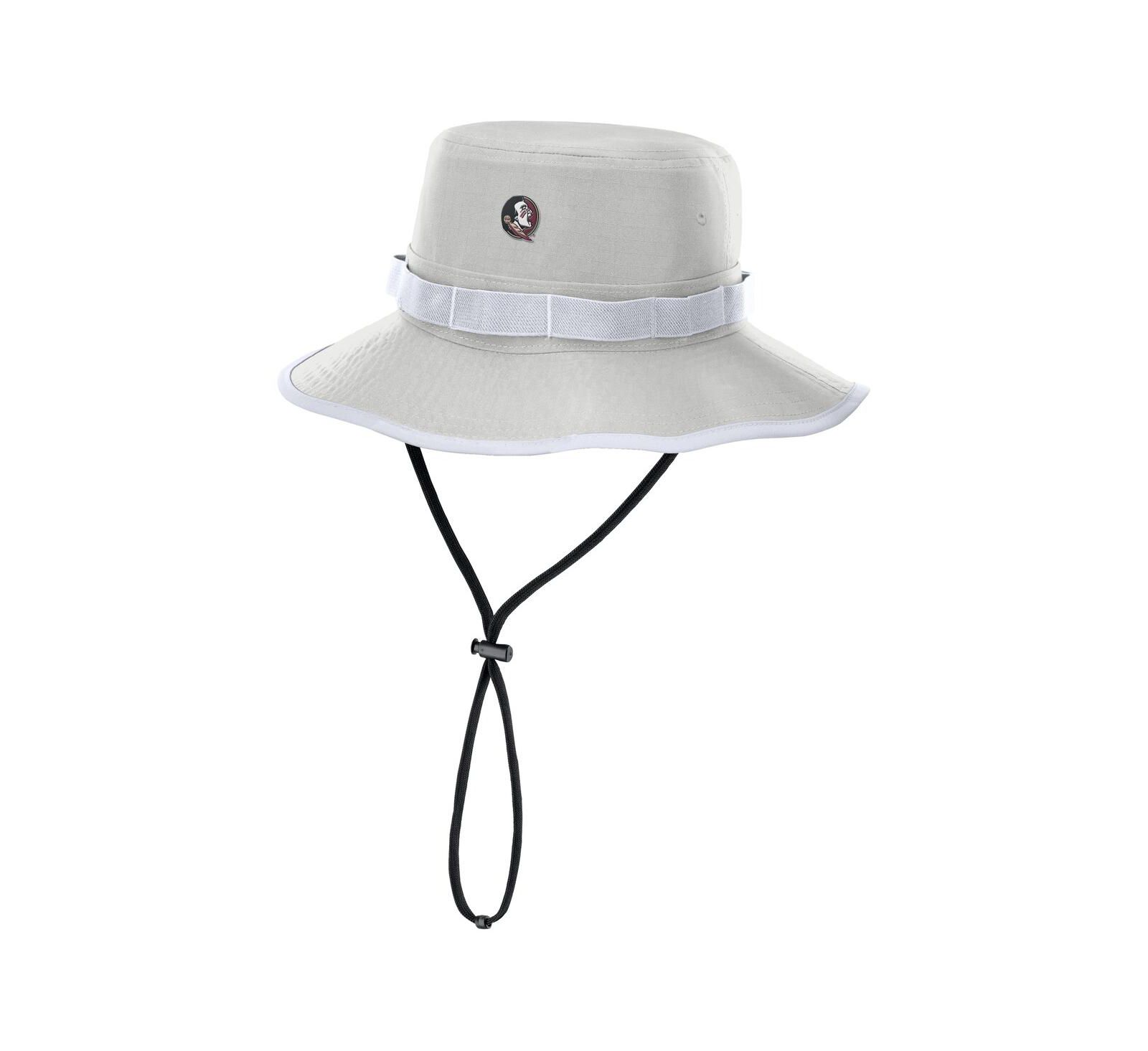 Мужская панама Nike Florida State Seminoles 2025 Sideline Apex Boonie Gray