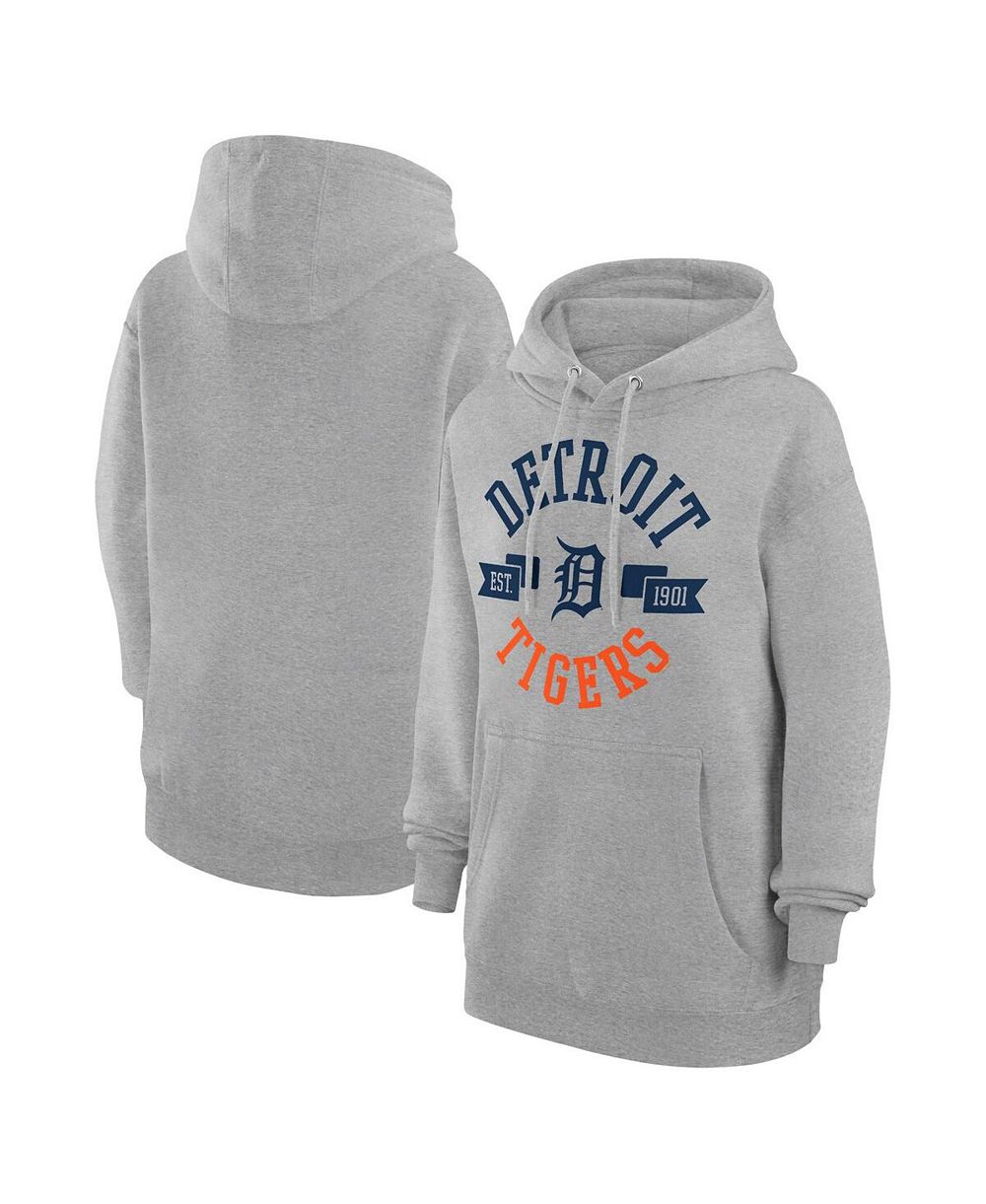 Худи G-III 4Her by Carl Banks Women's Heather Gray Detroit Tigers