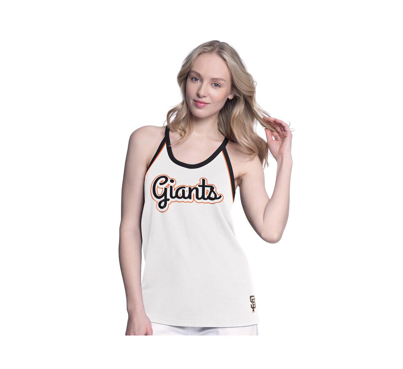 Женский майка-топ G-III 4Her by Carl Banks White San Francisco Giants Curveball