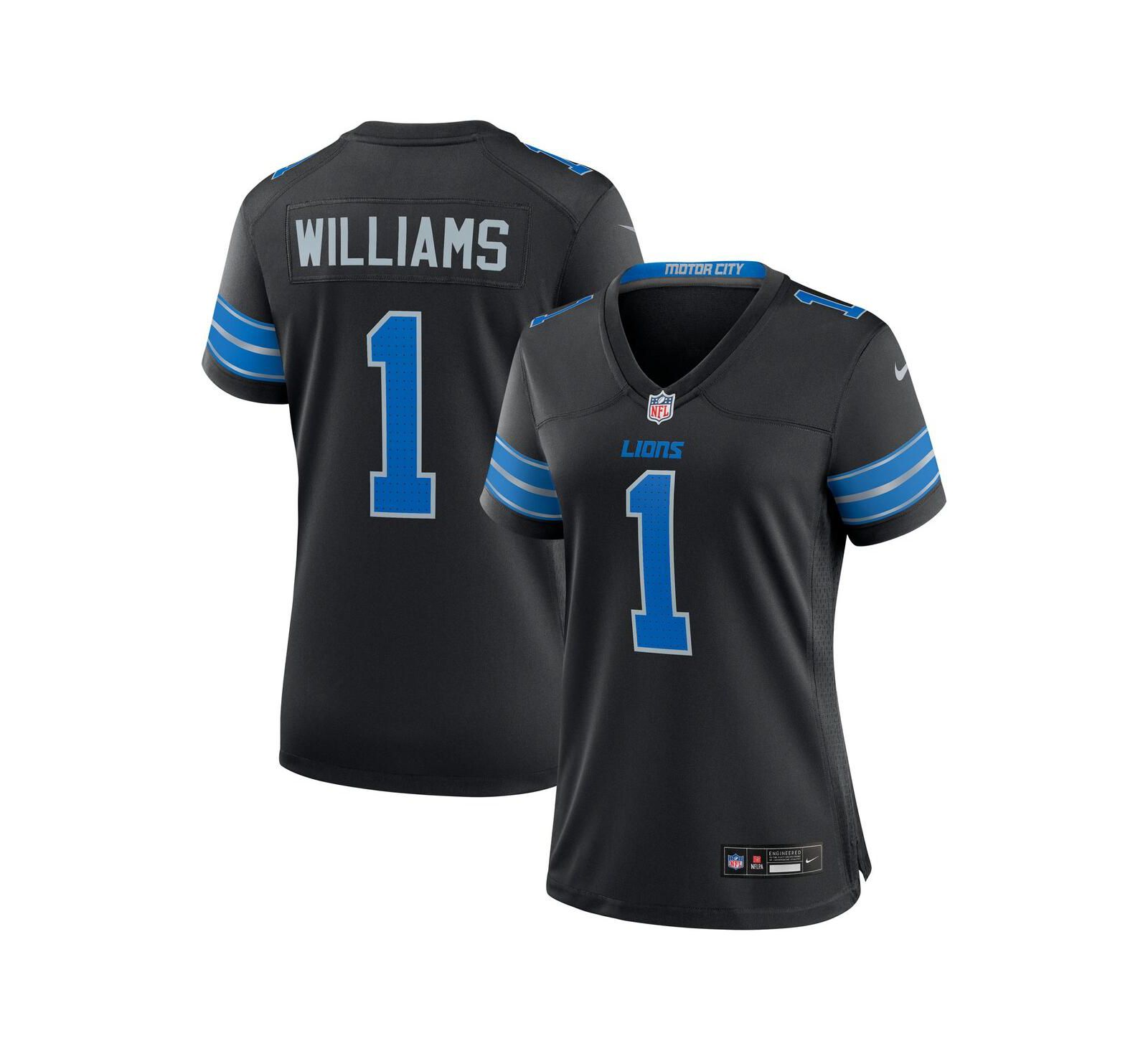 Nike Women's Jameson Williams Black Detroit Lions 2nd Alternate Game Player Jersey